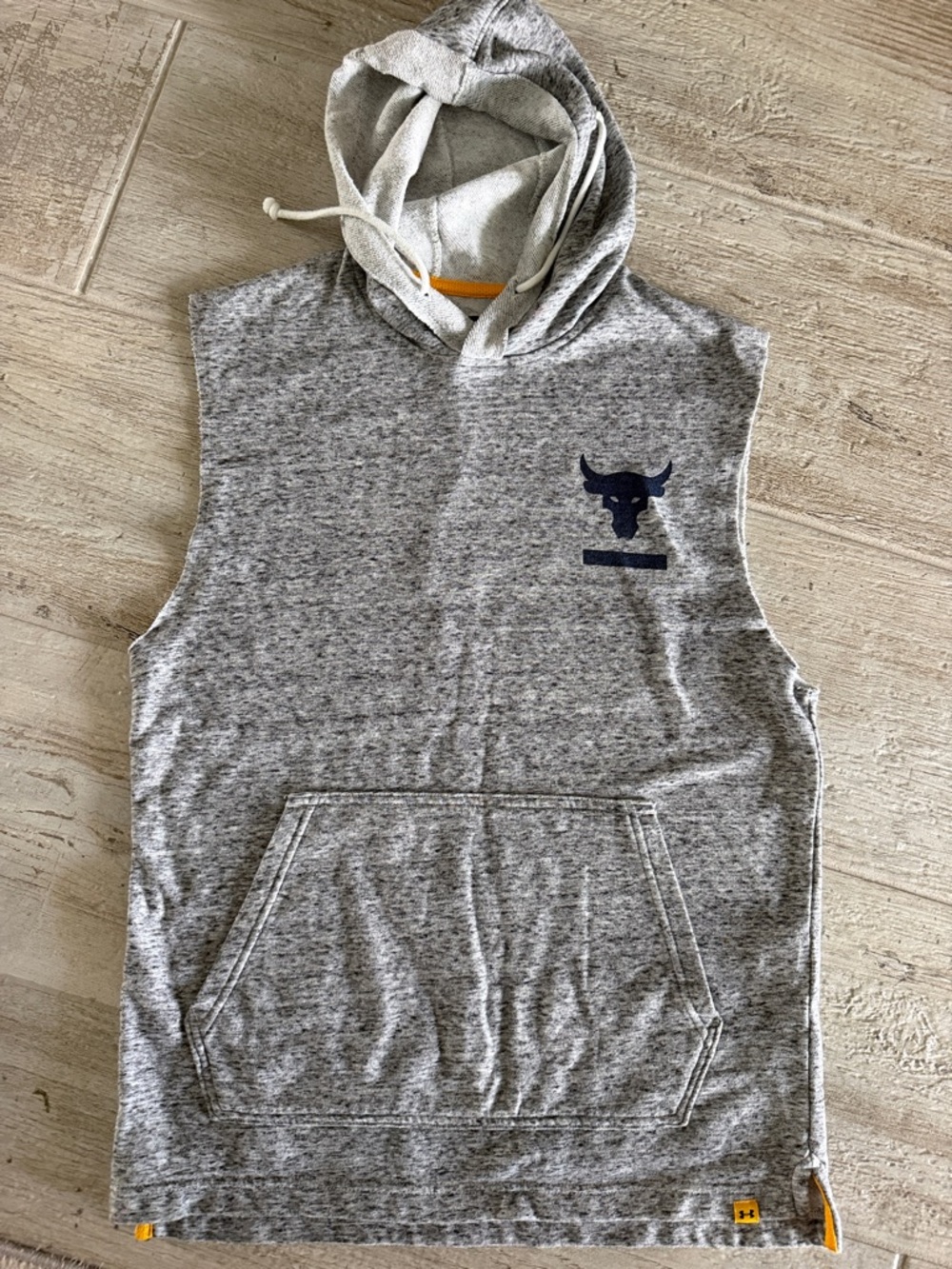 Under Armour Project Rock Gray Hooded Pullover